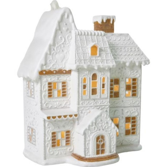 Giant 31" Light Up White Gingerbread House New in Factory Packaging Trophy Viral - Picture 4 of 5